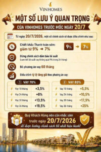 Chính sách bán hàng Vin Cần Giờ cập nhật tháng 7